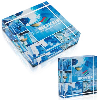 JAFFA® Square Acrylic Paperweight